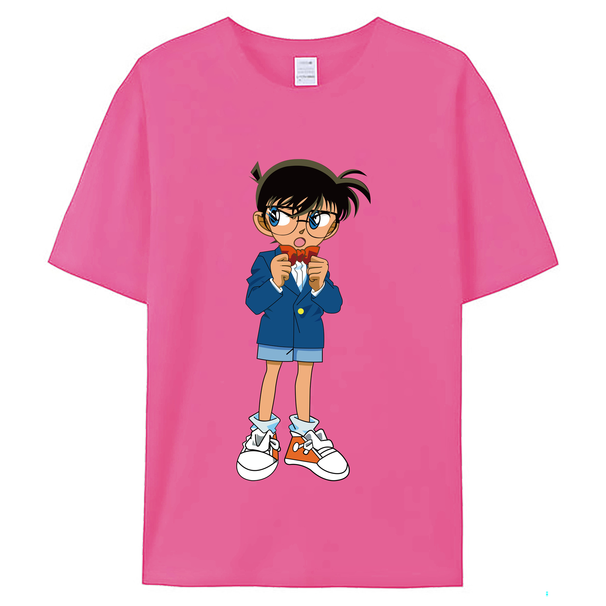 （画像用） 名探偵コナン 江戸川 コナン Detective Conan Conan Edogawa レディースカジュアルプリントTシャツ（綿100％）